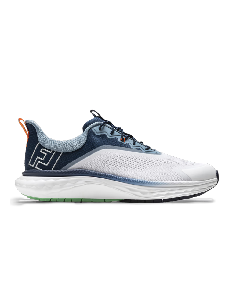 FootJoy Quantum Textile Golf Shoes - White/Navy