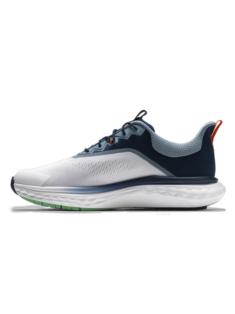 FootJoy Quantum Textile Golf Shoes - White/Navy