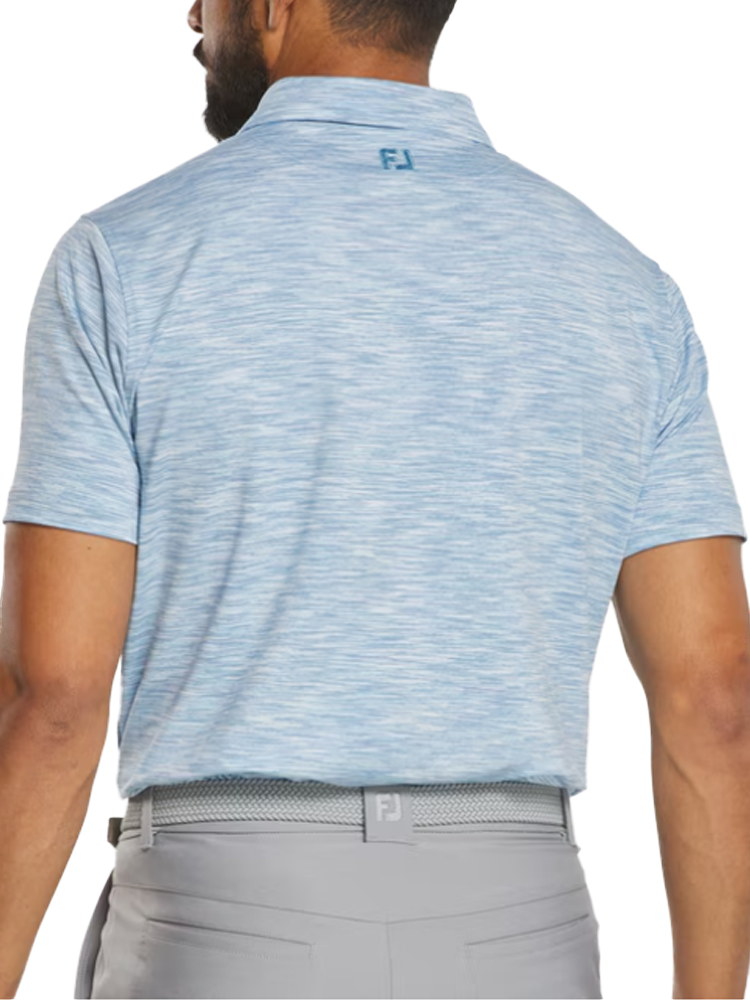 FootJoy Space Dye Lisle Polo Shirt (Athletic Fit) - High Tide