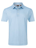 FootJoy Wiggle Print Lisle Polo Shirt - Blue Jay/Pistachio