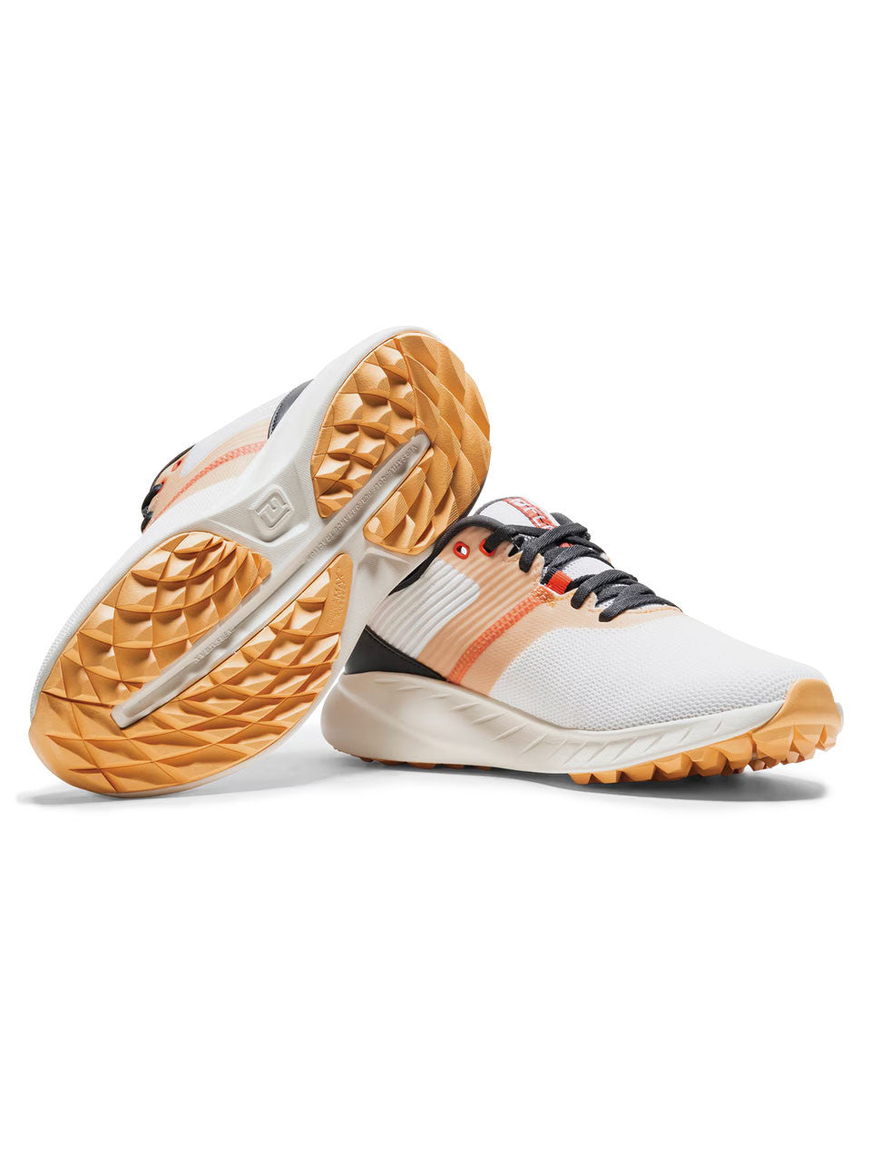FootJoy Women's Flex Athletic Golf Shoes - White/Pink/Orange