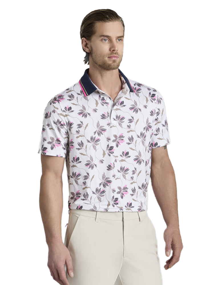 G/FORE Iris Tech Stretch Jersey Polo - Snow