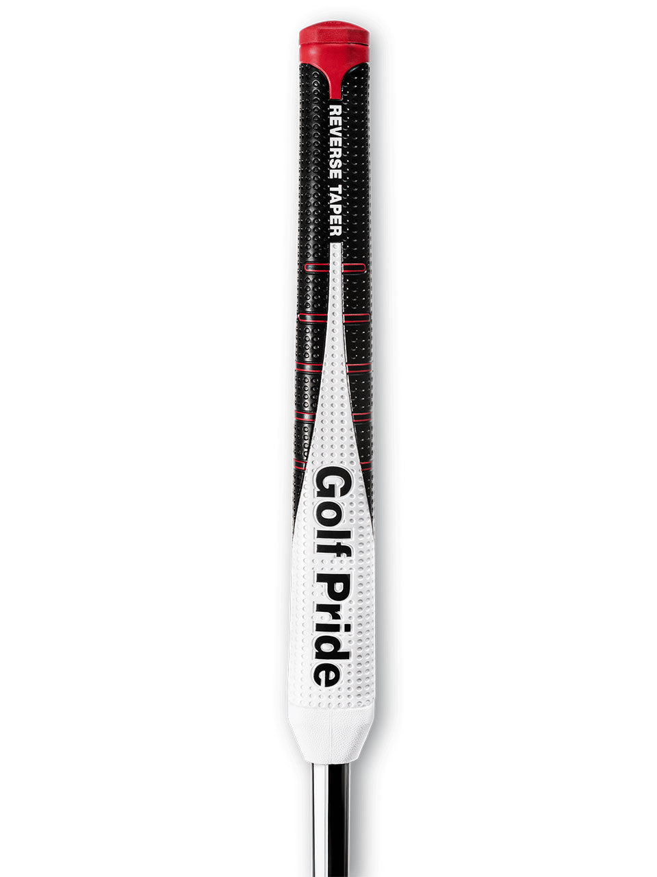 Golf Pride Reverse Taper Flat Putter Grip - Black/White