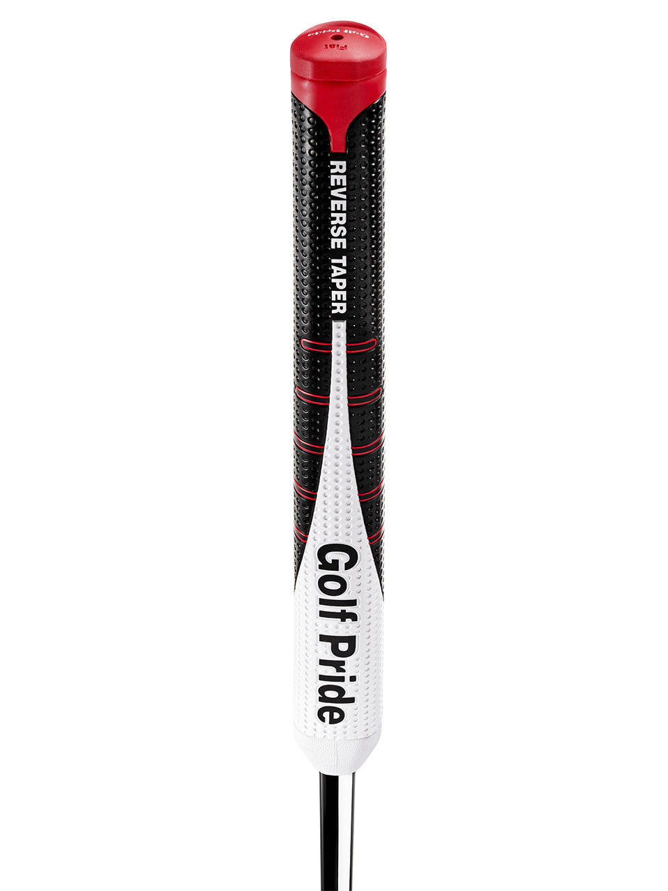 Golf Pride Reverse Taper Flat Putter Grip - Black/White