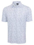Greg Norman Bartenders Choice Textured Mesh Polo - White