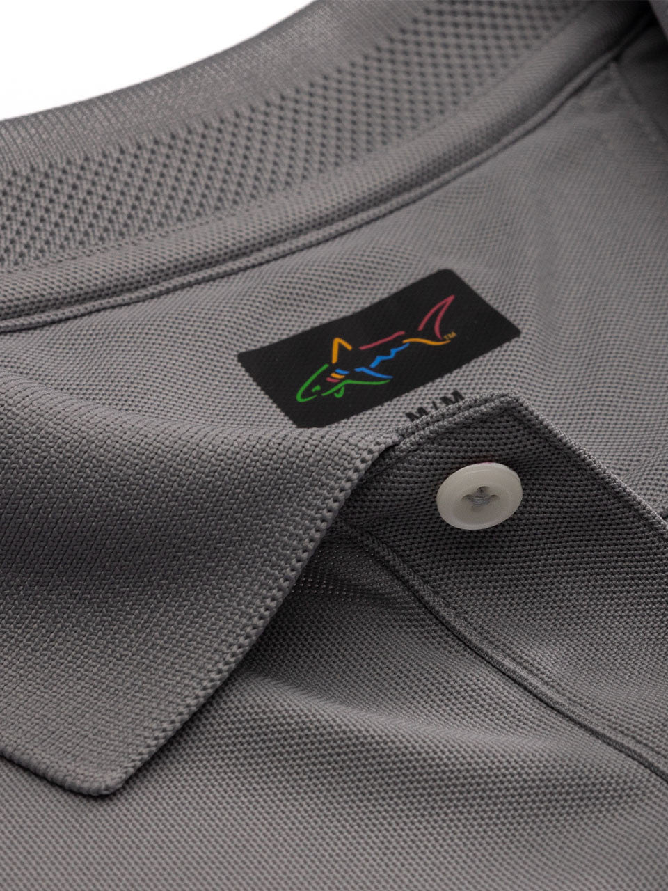 Greg Norman Classic Pique Shark Polo - Sterling