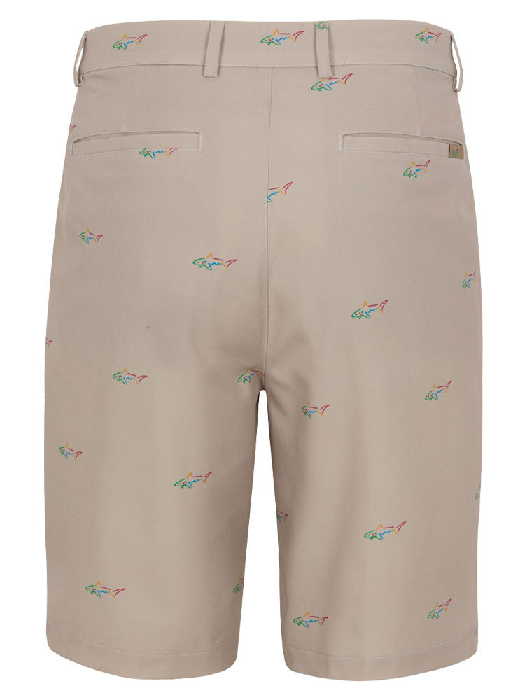 Greg Norman Classic Shark 9.5-Inch Tech Short - Bamboo