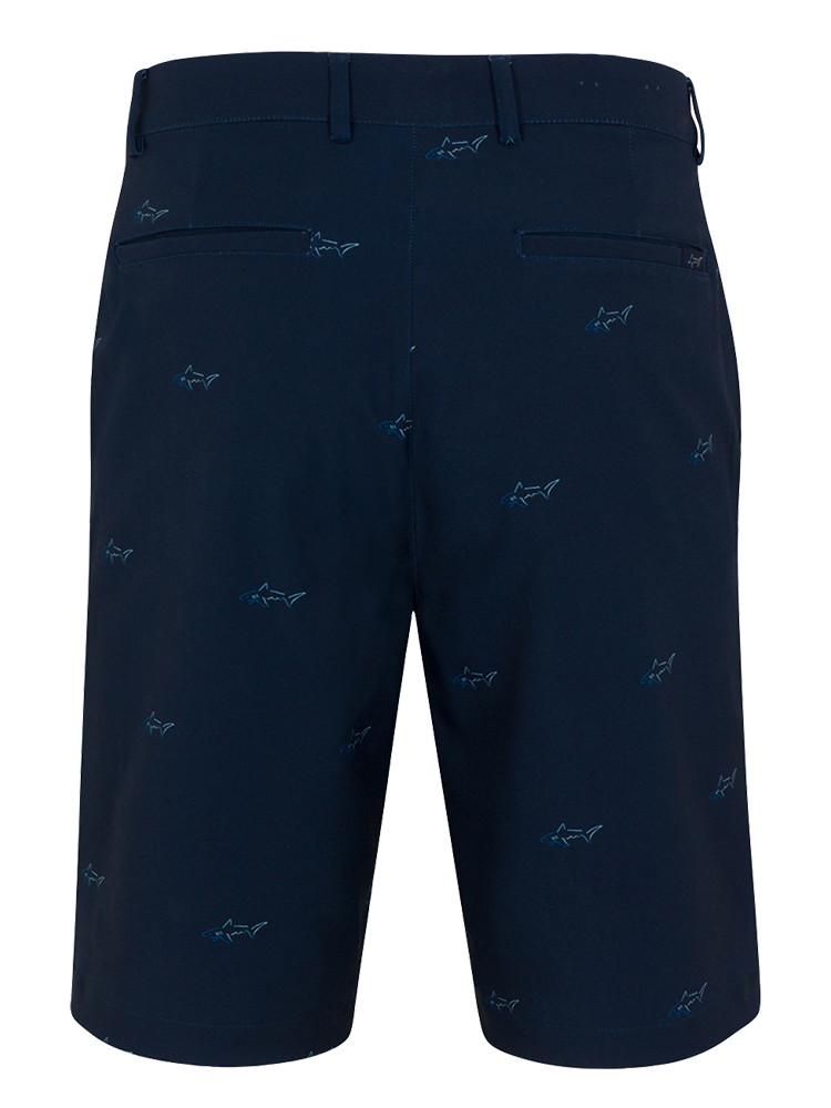 Greg Norman Classic Shark 9.5-Inch Tech Short - Navy