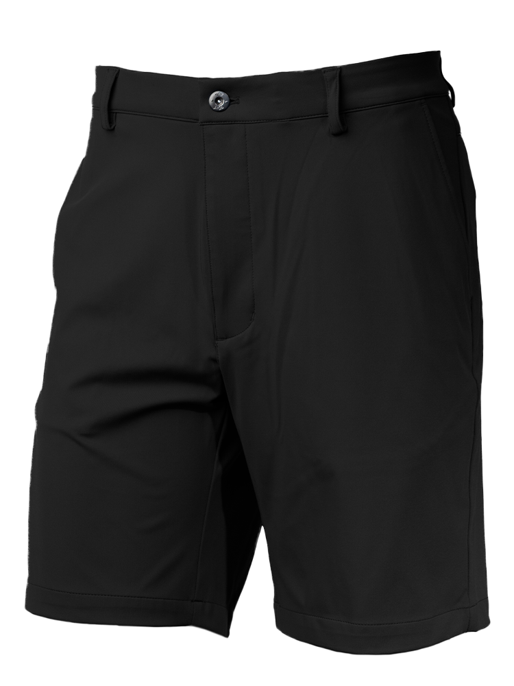 Greg Norman Long Drive Knit Shorts - Black