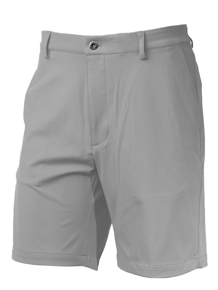 Greg Norman Long Drive Knit Shorts - Shark Grey