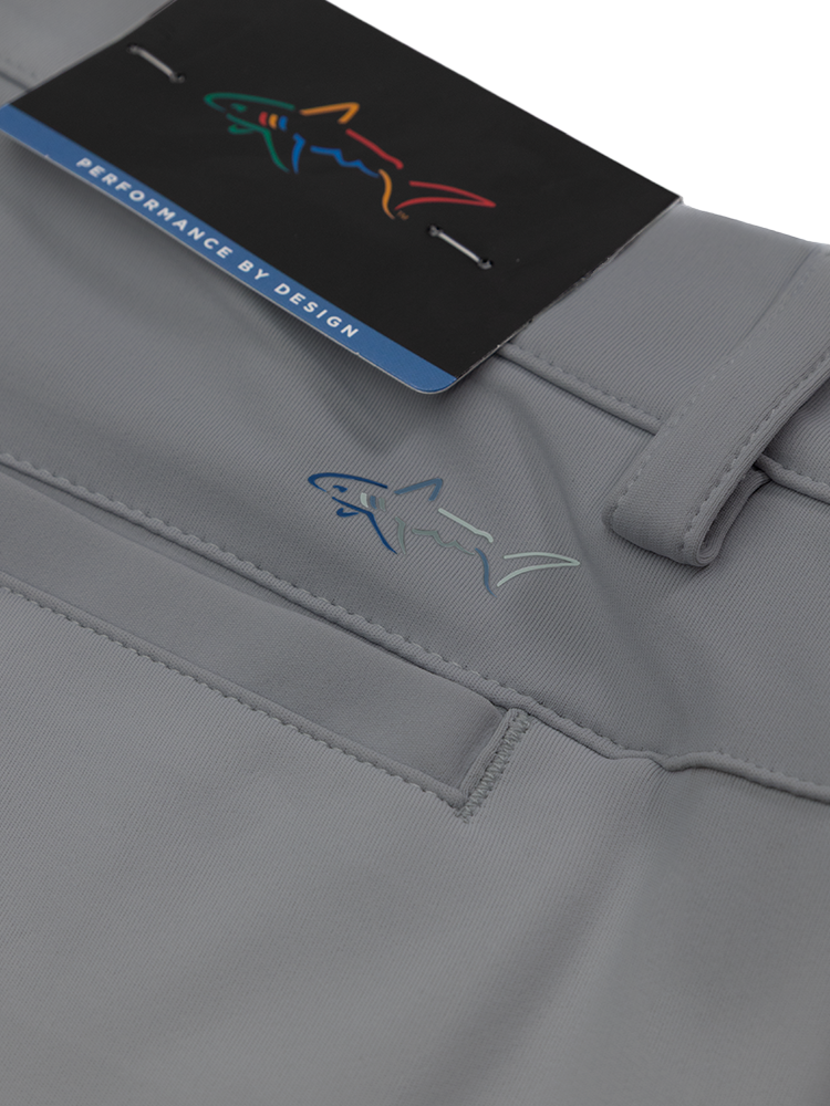 Greg Norman Long Drive Knit Shorts - Steel