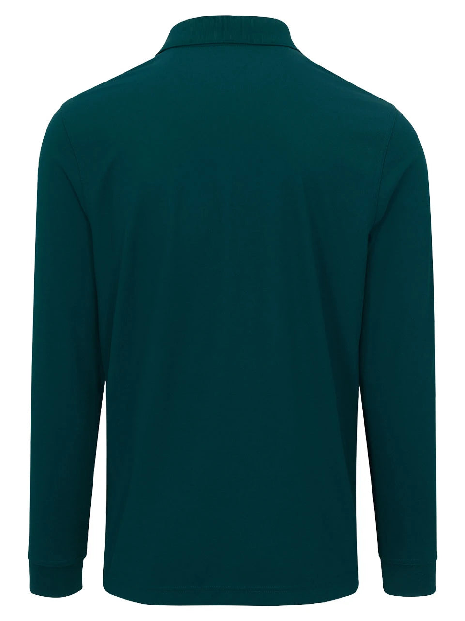 Greg Norman Long Sleeve Pique Shark Polo - Dark Sea