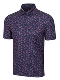 Greg Norman ML75 Clubs Button Down Collar Polo - Navy