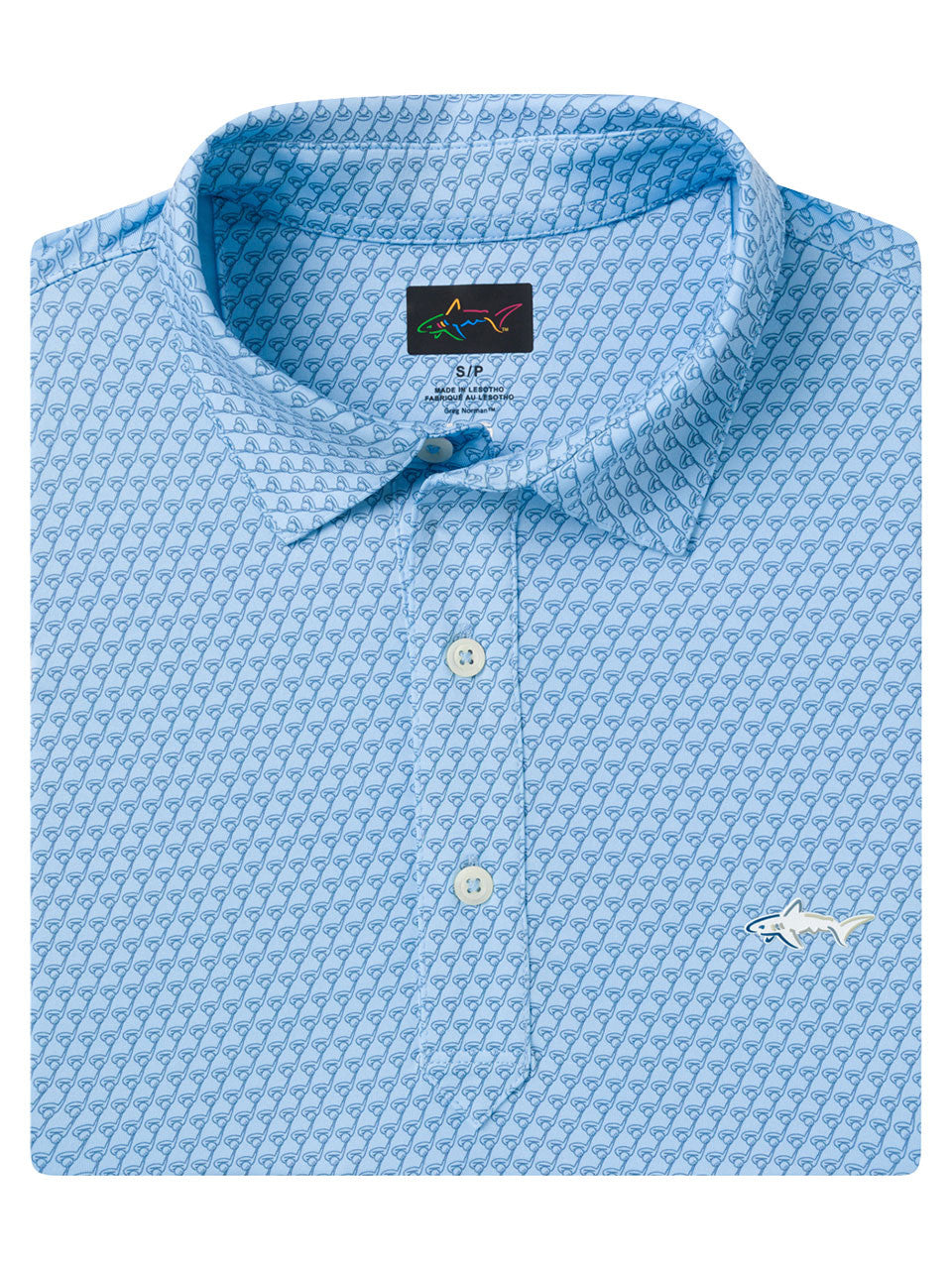 Greg Norman ML75 Stretch Driver Ball Polo - Soft Blue