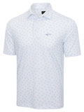 Greg Norman ML75 Stretch Floral Foulard Polo - White