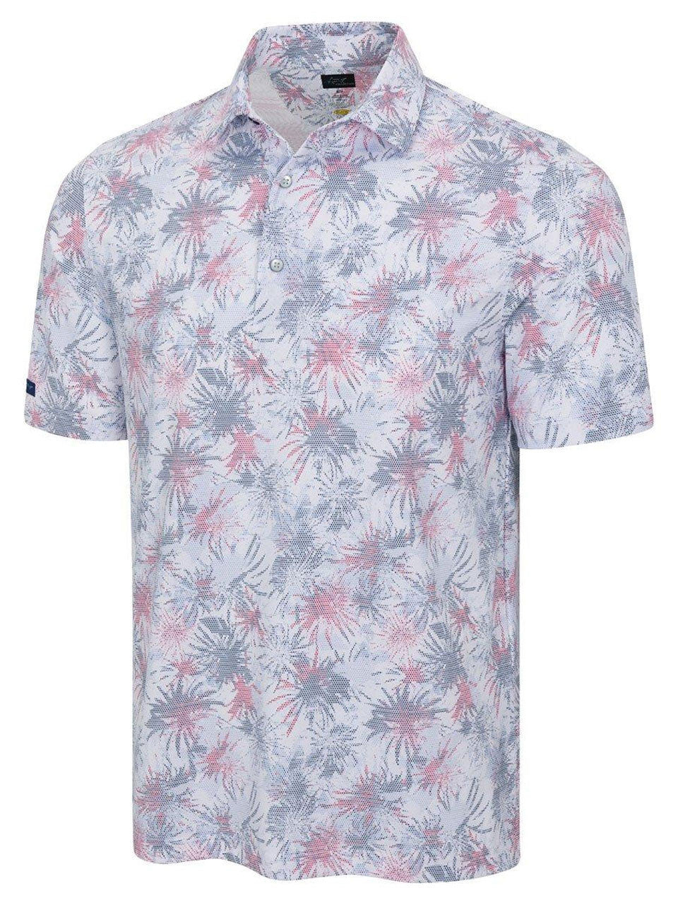 Greg Norman ML75 Stretch Mesh Celebration Polo - White