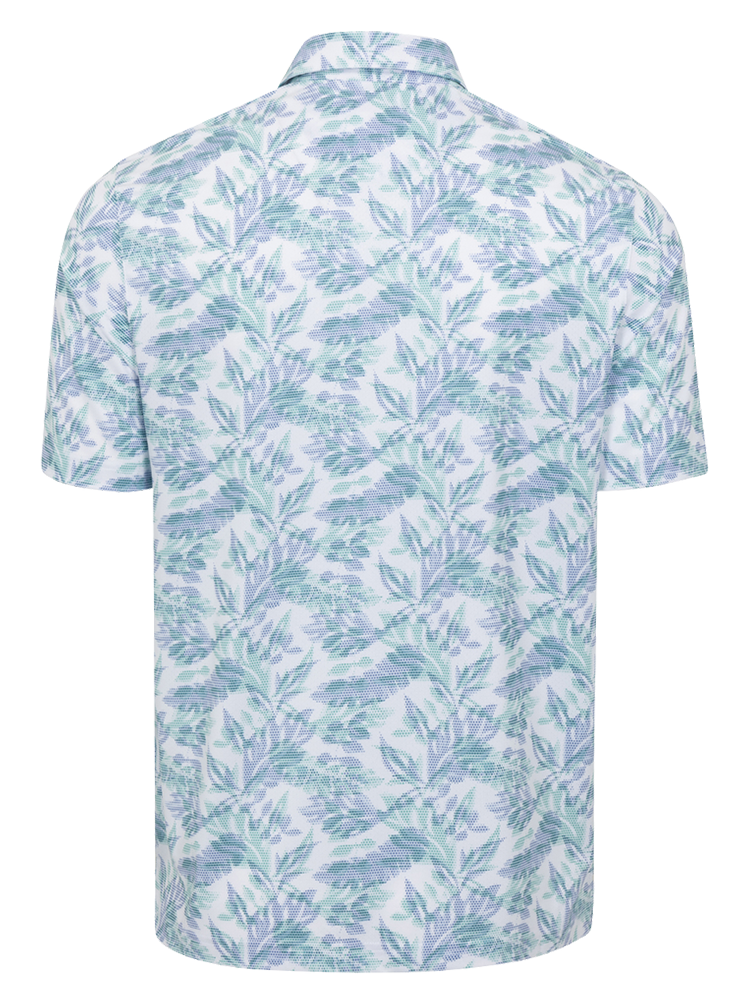 Greg Norman ML75 Stretch Mesh Island Breeze Polo - White