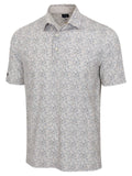 Greg Norman ML75 Stretch Mesh Salty Shell Polo - Biscotti