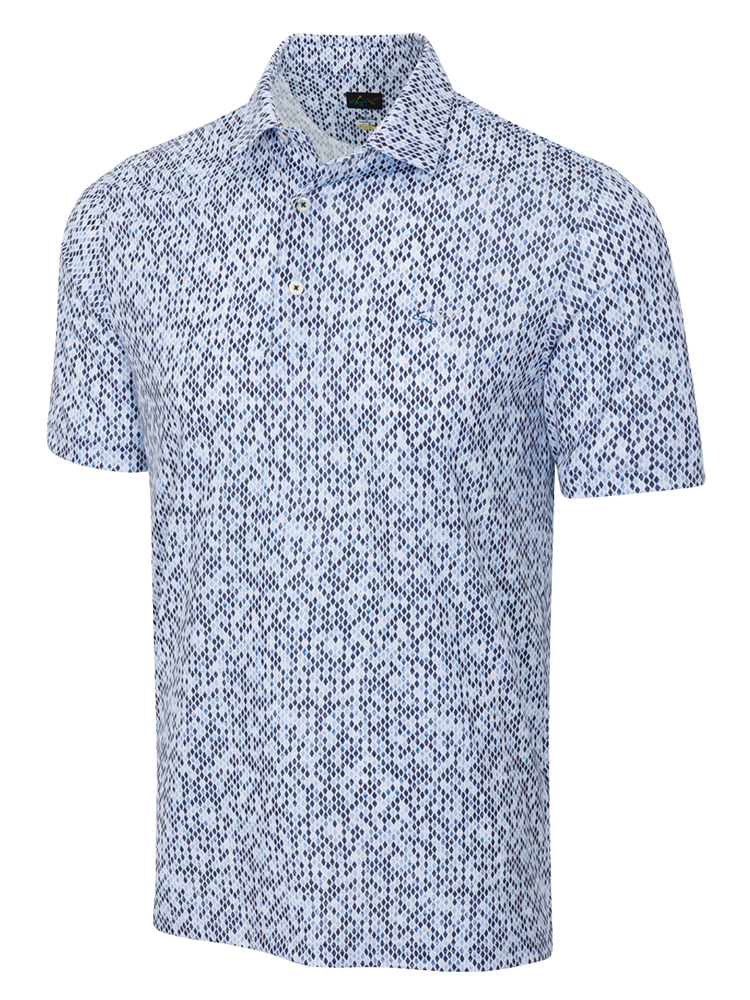 Greg Norman Play Dry Trellis Polo - Navy