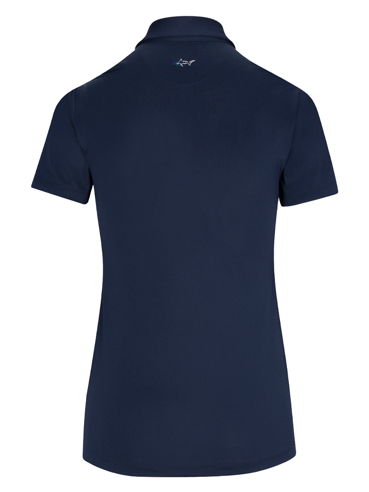 Greg Norman Women's Freedom Micro Pique Short Sleeve Polo - Navy