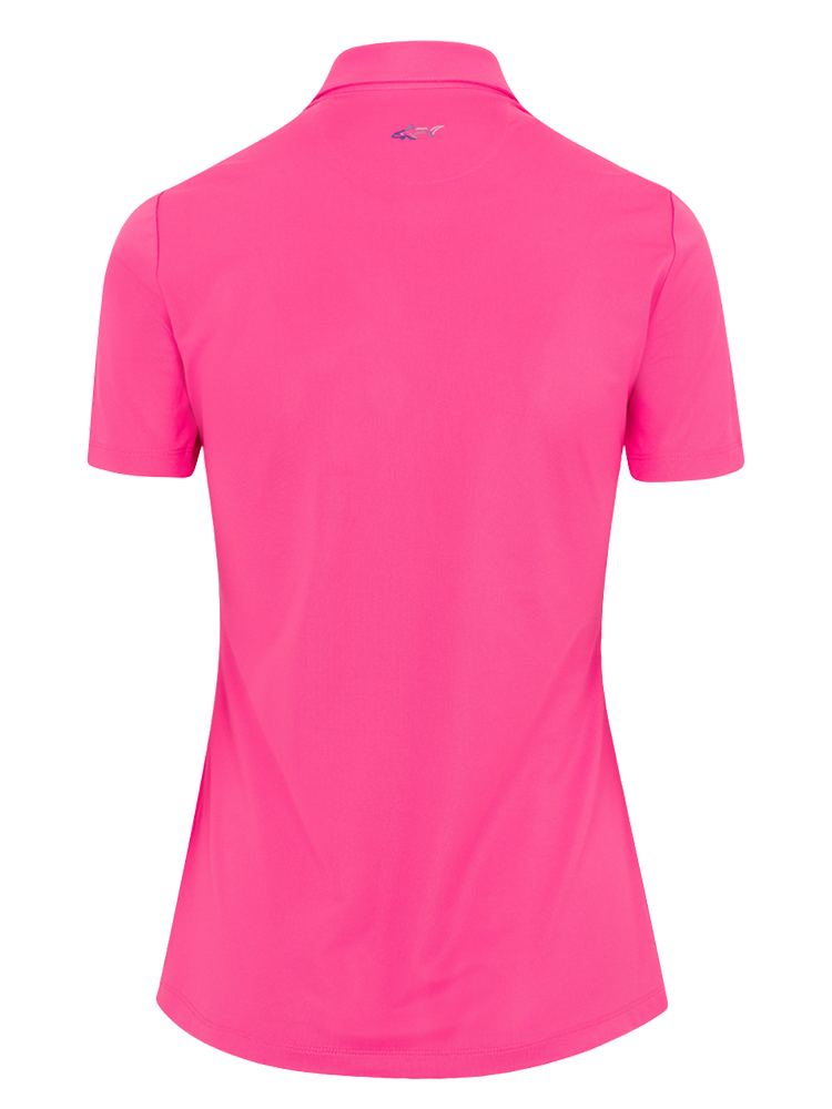 Greg Norman Women's Freedom Micro Pique Short Sleeve Polo - Pink