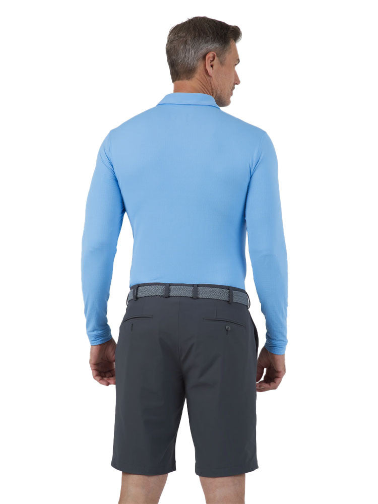 IBKUL Men's Long Sleeve Polo - Peri