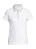 adidas Womens Ultimate365+ Grid Climacool Polo - Wonder Alumina