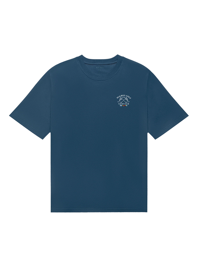 Malbon Bermuda Yacht Club Tee - Navy
