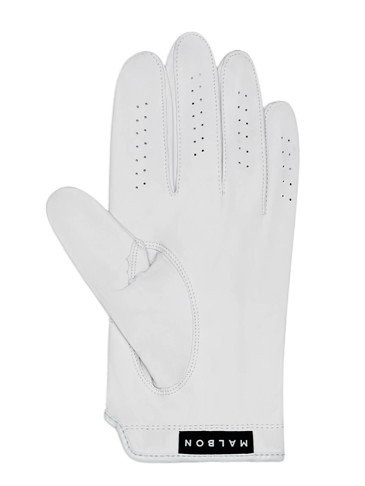 Malbon Clover Golf Glove - White