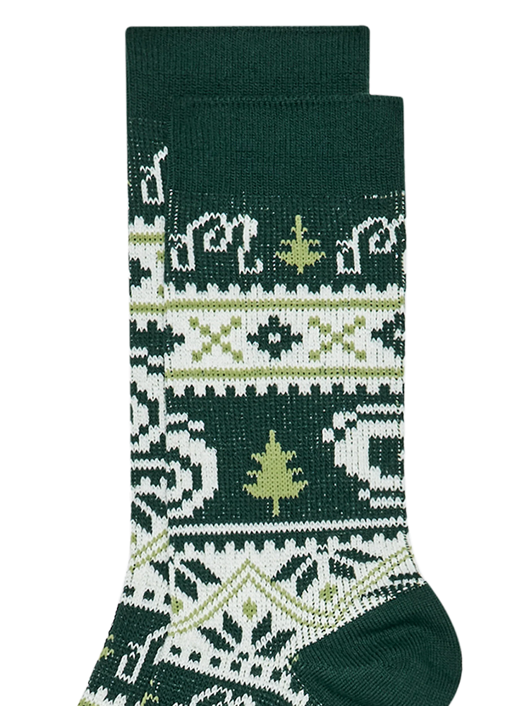 Malbon Douglas Fair Isle Crew Sock