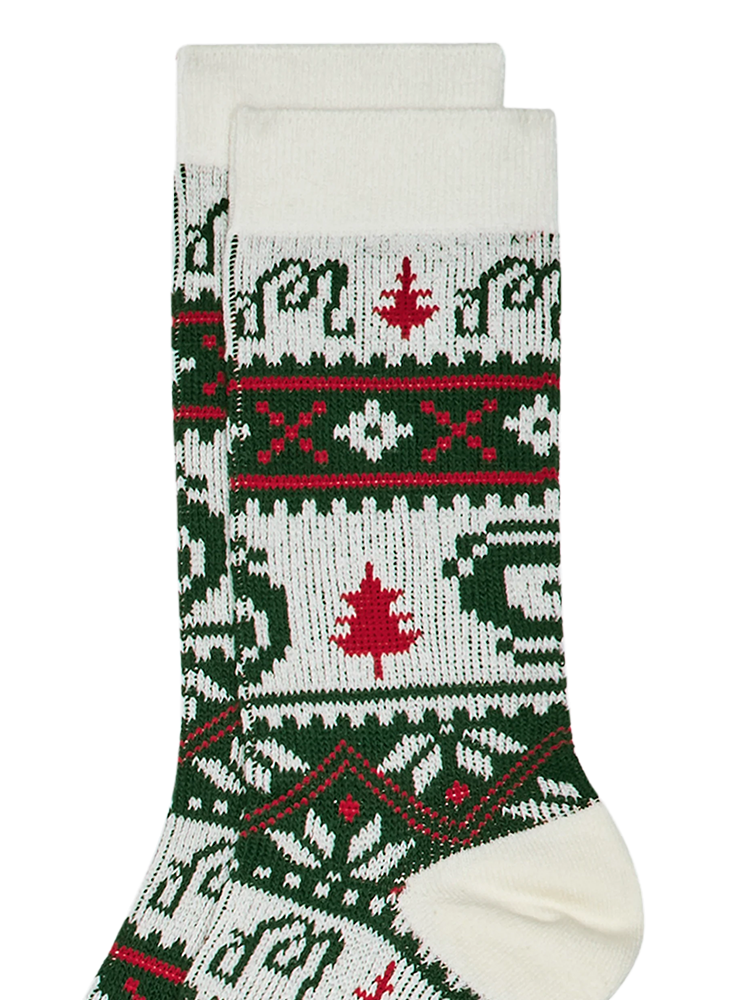Malbon Douglas Fair Isle Crew Sock