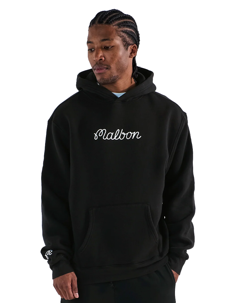 Malbon Fesque Hoodie Polo - Black