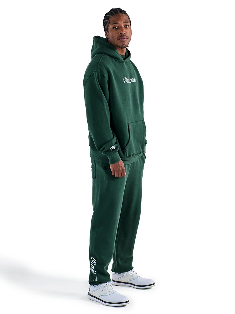 Malbon Fesque Hoodie Polo - Forest