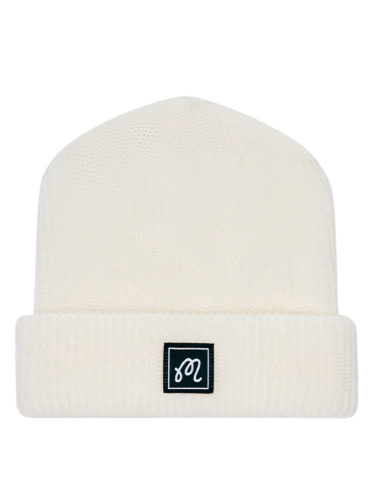 Malbon Fisherman's Beanie - Whisper White