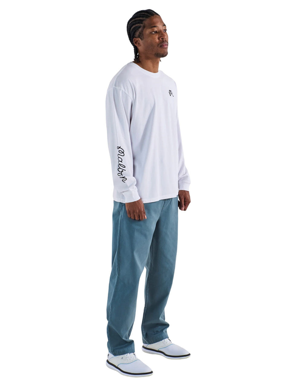Malbon Gorse Long Sleeve Tee - White