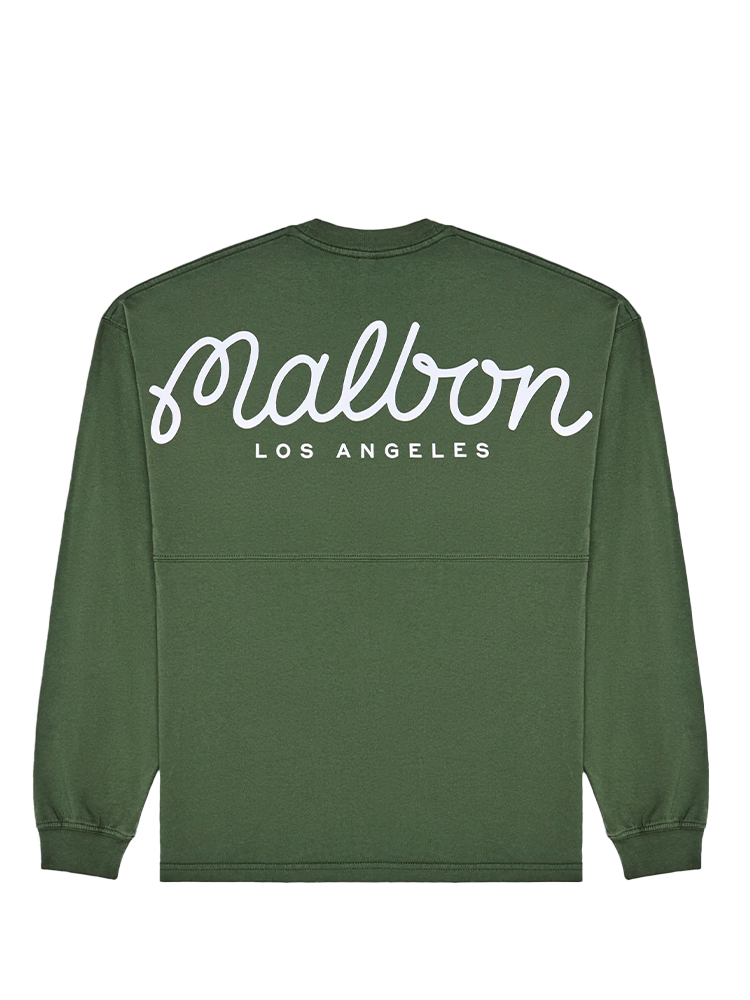 Malbon Horizon Long Sleeve Tee - Olivine