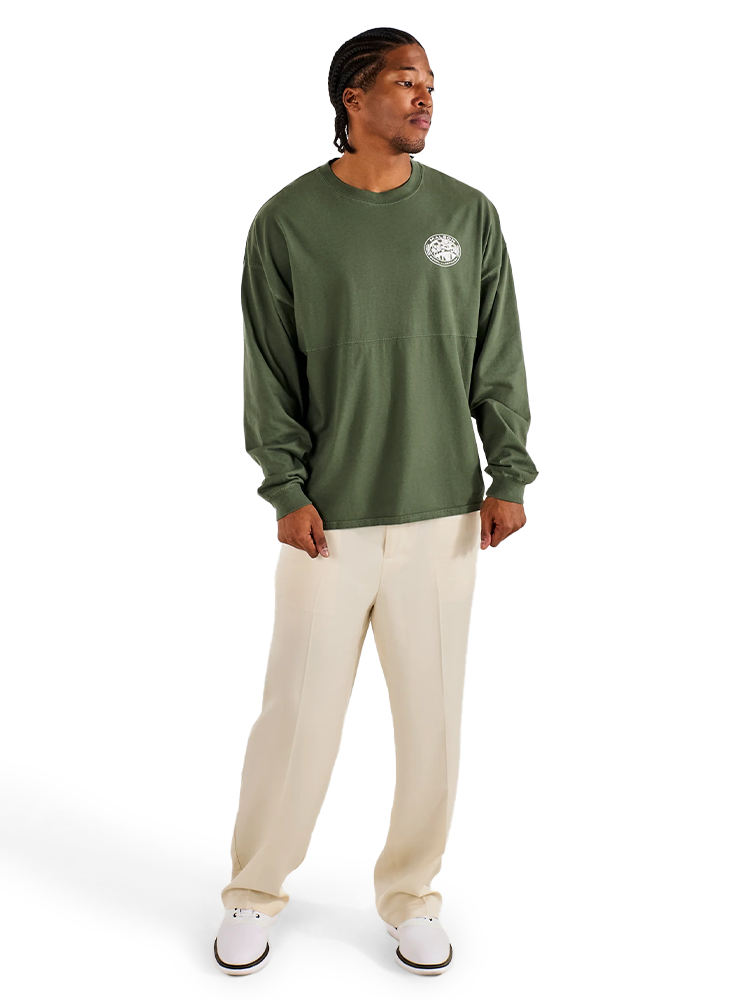 Malbon Horizon Long Sleeve Tee - Olivine