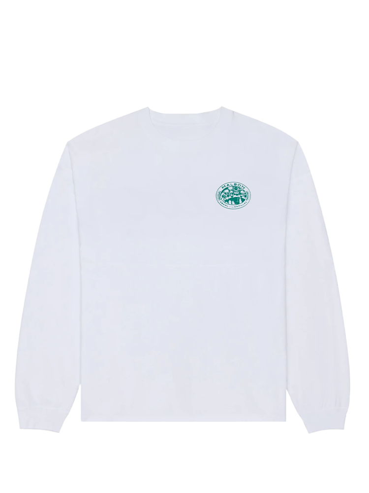 Malbon Horizon Long Sleeve Tee - White