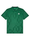 Malbon Performance Mesh Paneled Polo - Eden