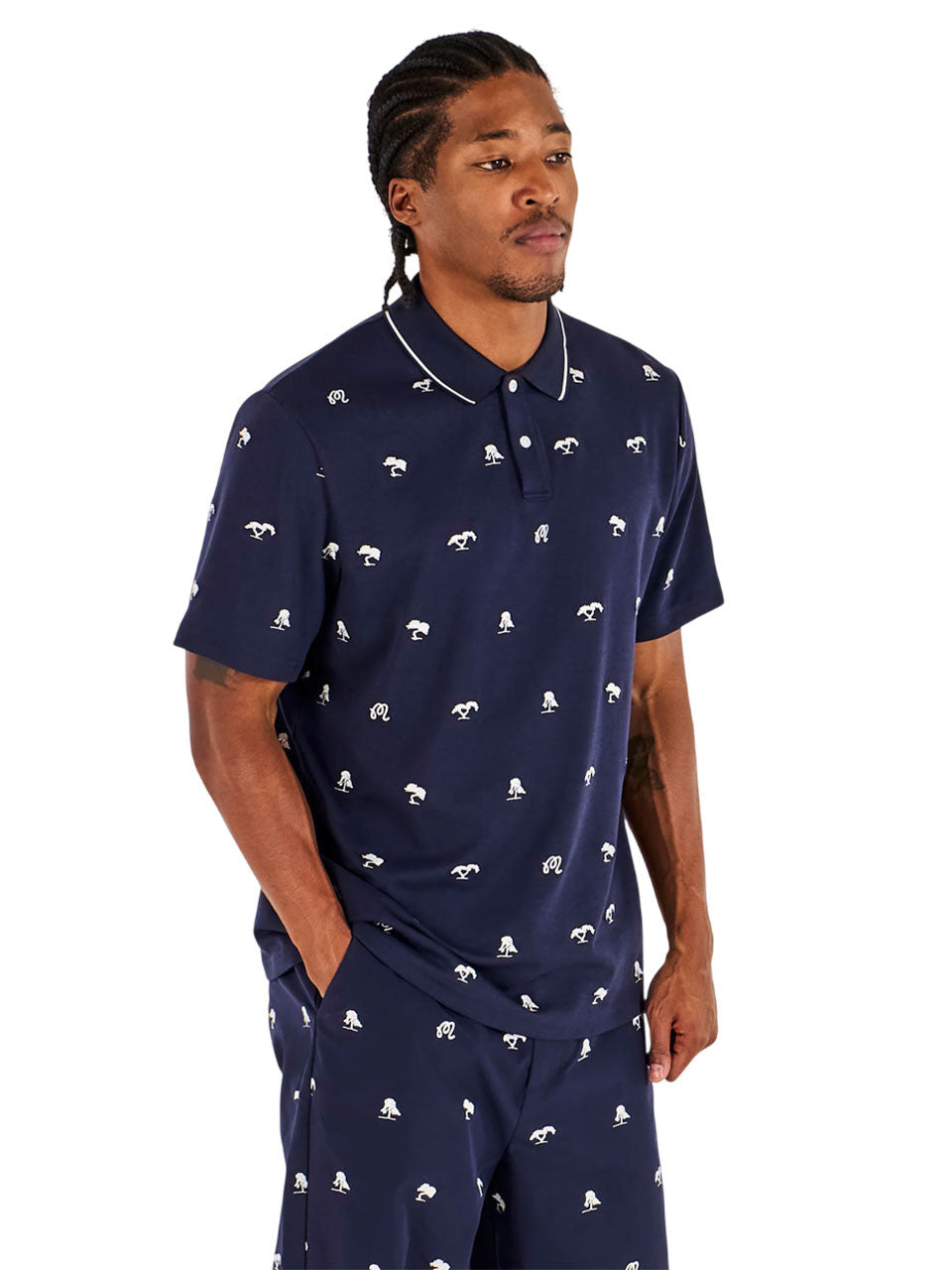 Malbon Torrey Pines Polo - Baritone Blue