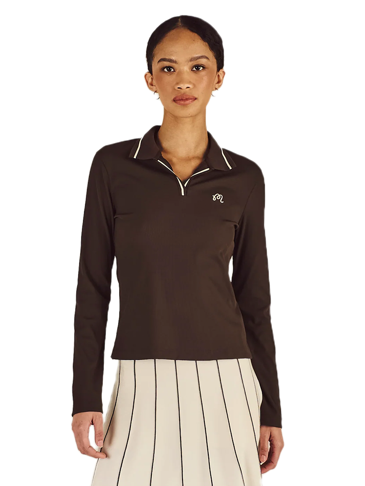 Malbon Womens Aleja Polo - Brown
