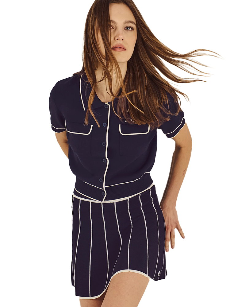 Malbon Womens Aurora Skort - Midnight