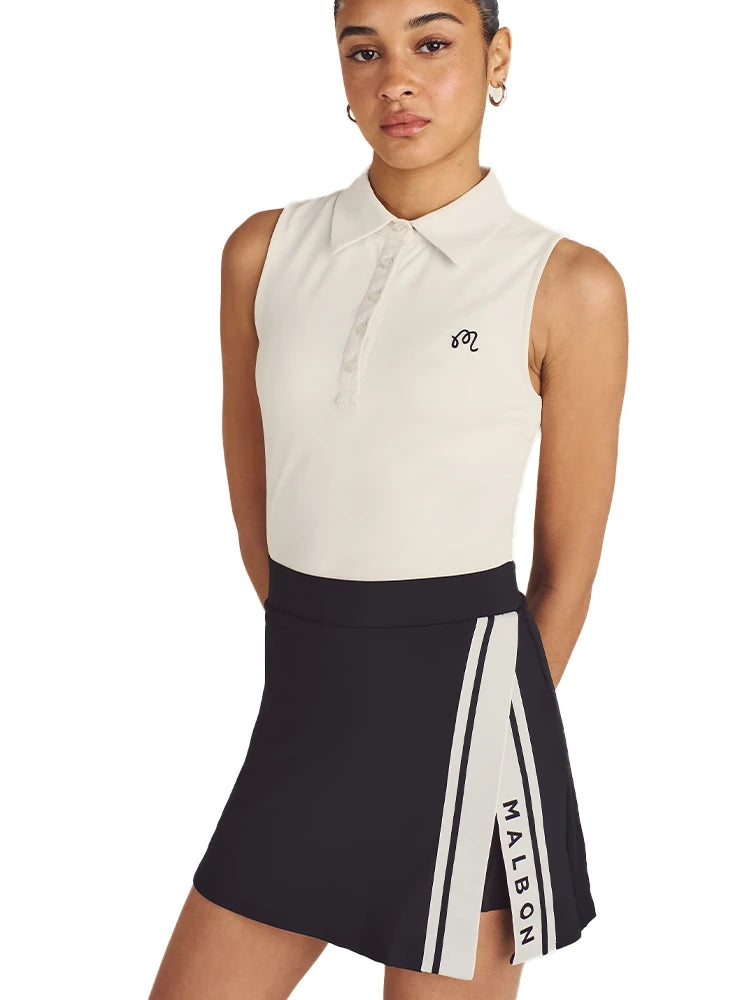Malbon Womens Baseline Skort - Black