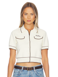 Malbon Womens Jacqueline Polo - Cream