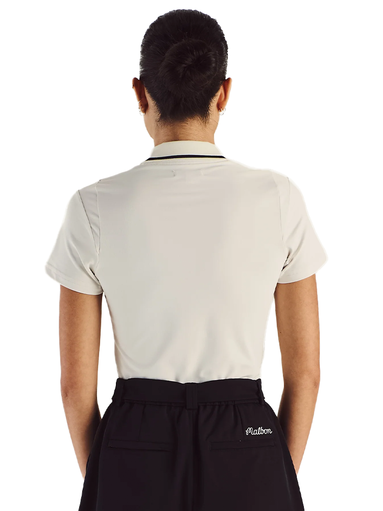 Malbon Womens Paloma Polo - White
