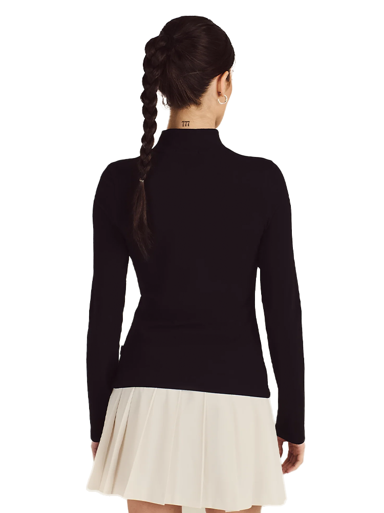 Malbon Womens Rally Mock Neck - Black