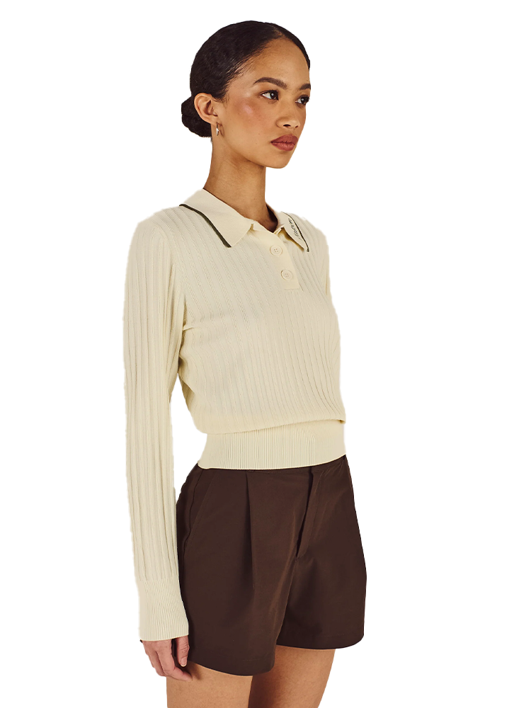 Malbon Womens Selma Polo - Cream