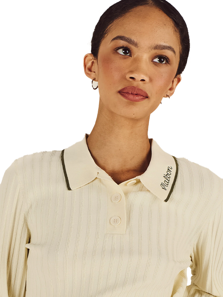 Malbon Womens Selma Polo - Cream