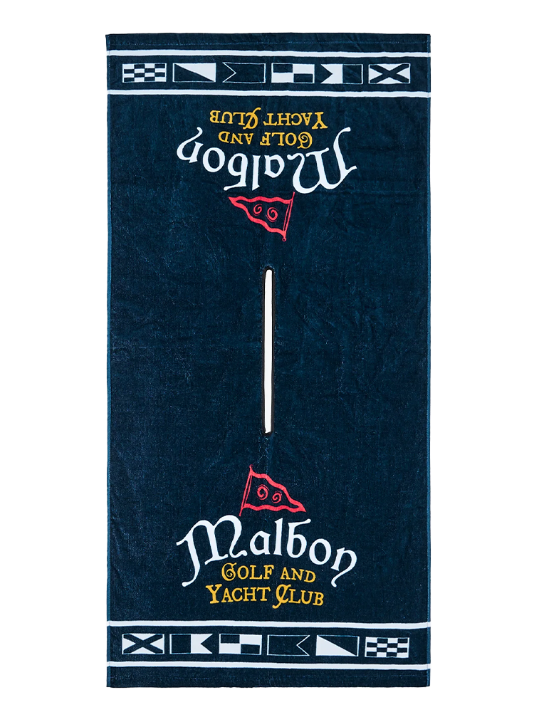 Malbon Yacht Club Golf Towel - Navy