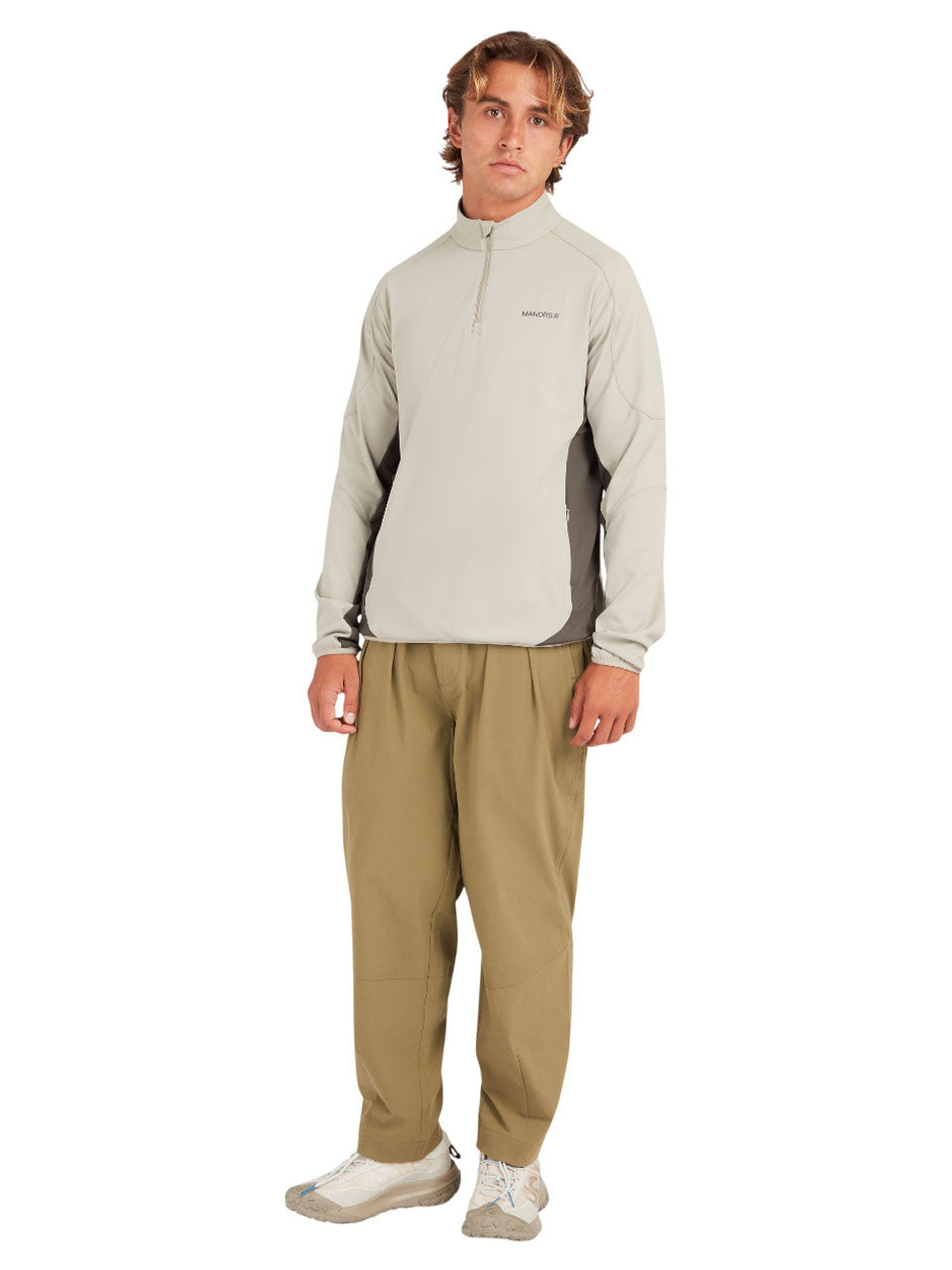 Manors Golf 1/4-Zip Tech Mid-Layer - Dune